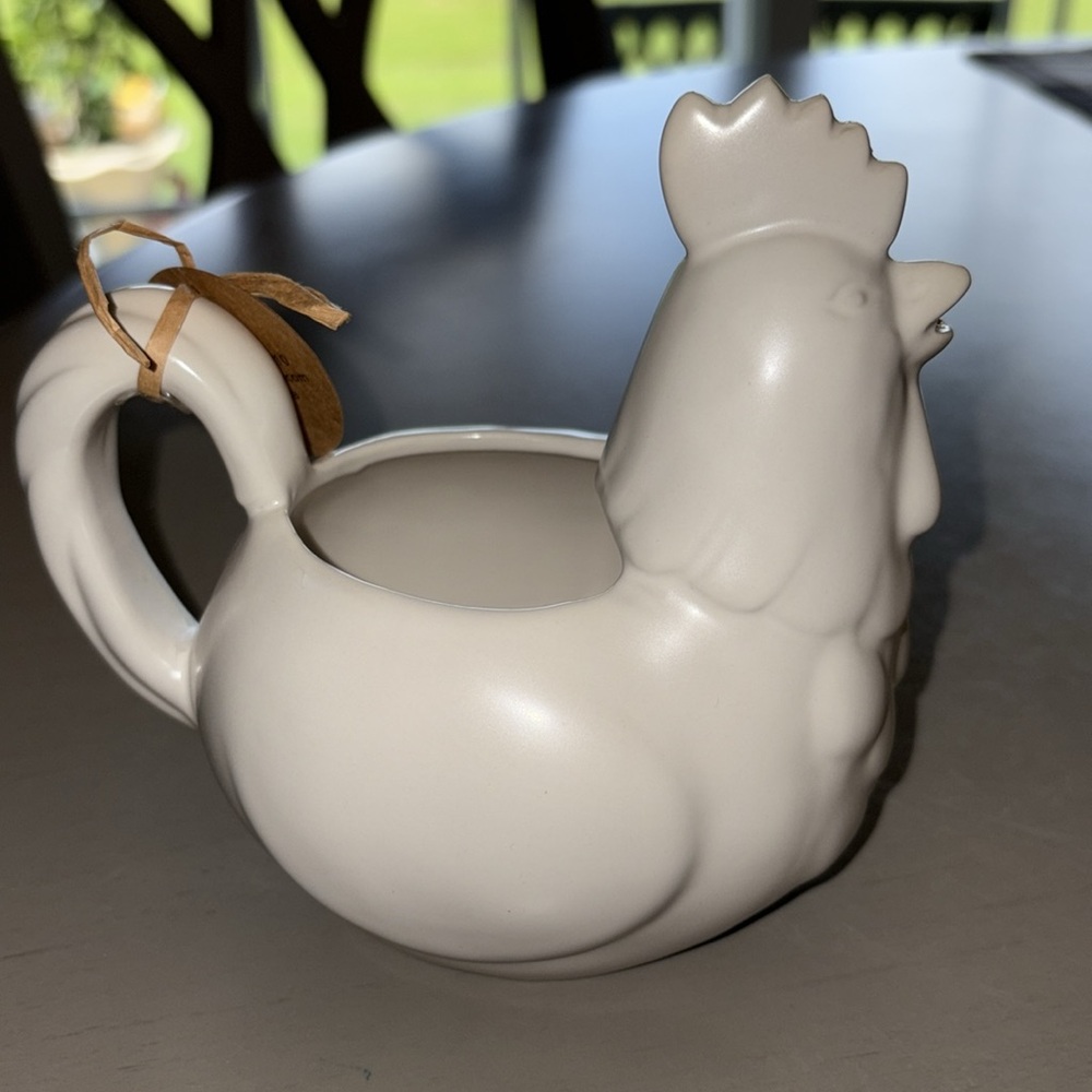 Rae Dunn Cream Ceramic Rooster Mug - Picture 3 of 6